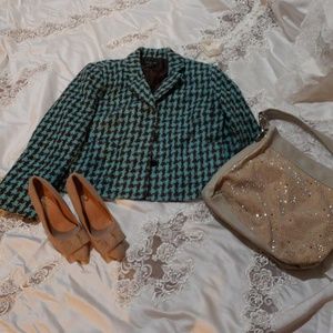 Vintage houndstooth blazer